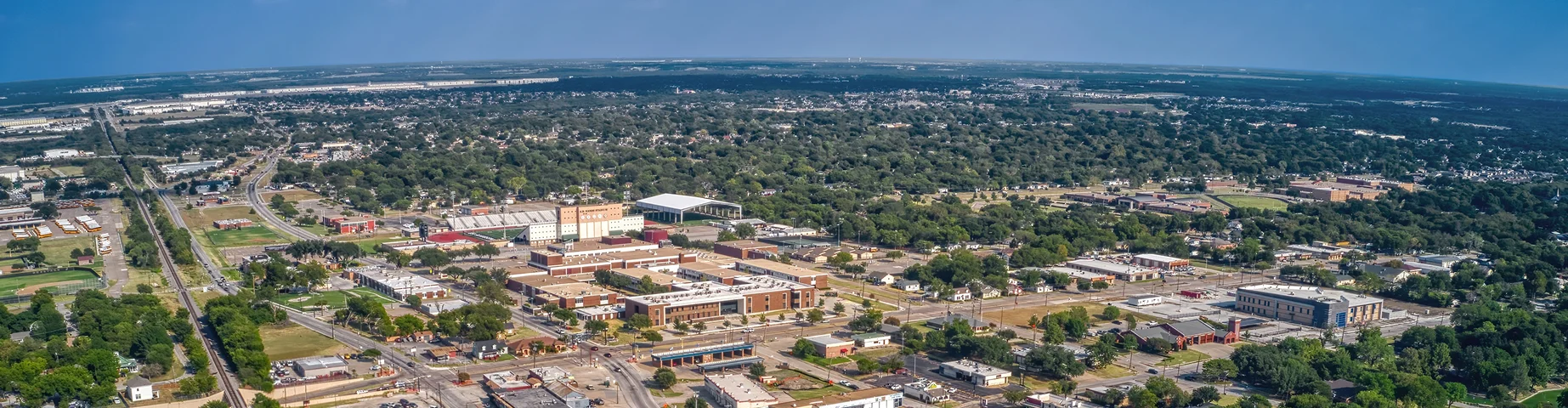Aerial View of Mesquite - best car insurance in Texas.